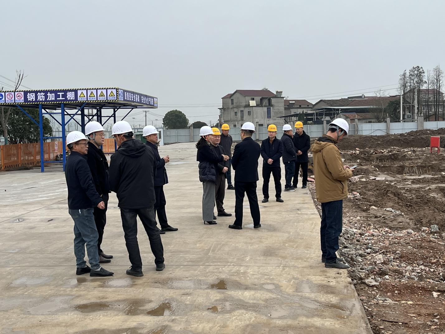市卫健委视察阳新滨江新区医院建设项目